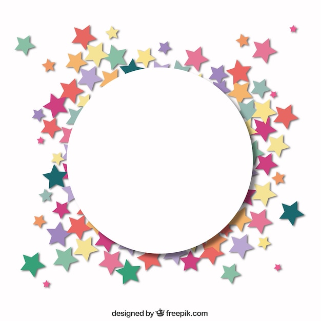 Circle with a frame of stars