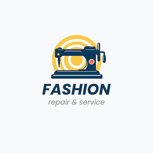 Free Vector circular fashion logo template