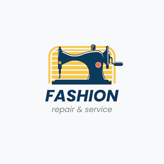 Free Vector circular fashion logo template