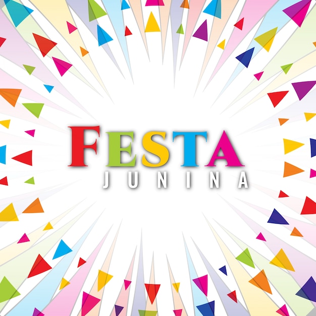 Free Vector circular festa junina design