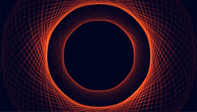 Circular glowing lines mesh like spark background