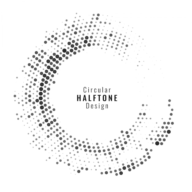 Free vector circular halftone background