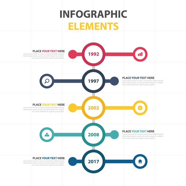 Circular infographic template