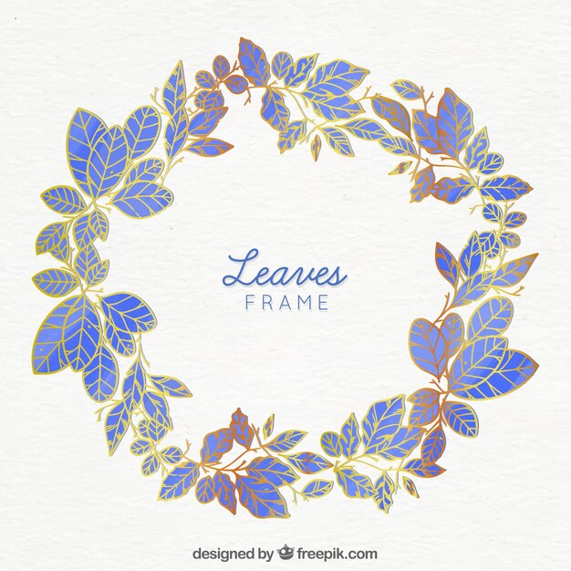 Circular leaves frame