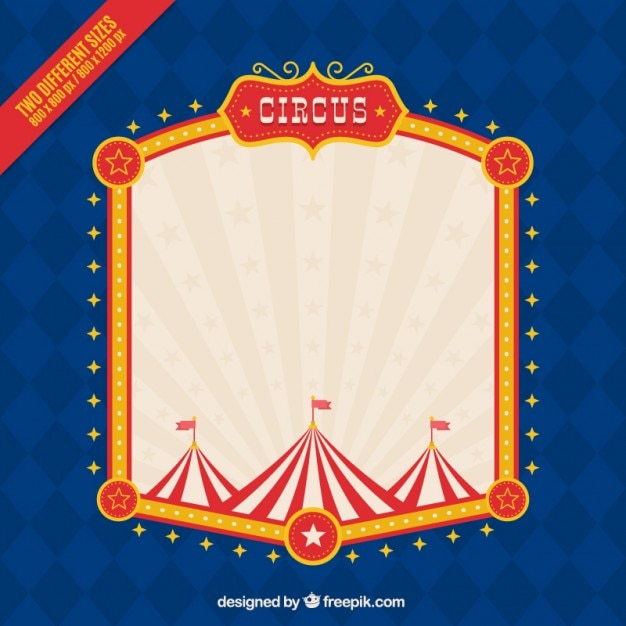 Free Vector circus frame background