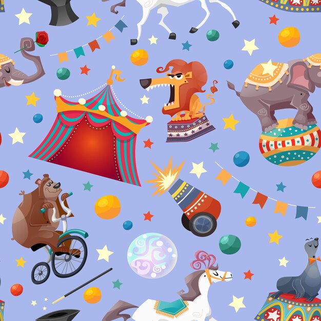 Circus Seamless Pattern