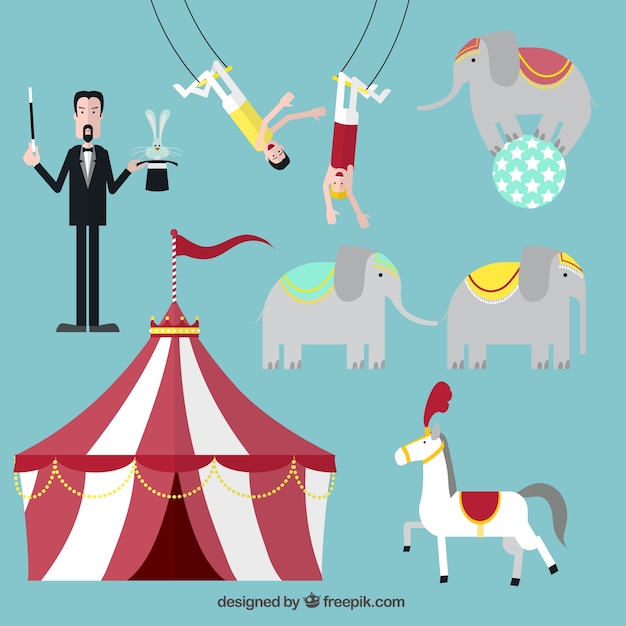 Circus show icons