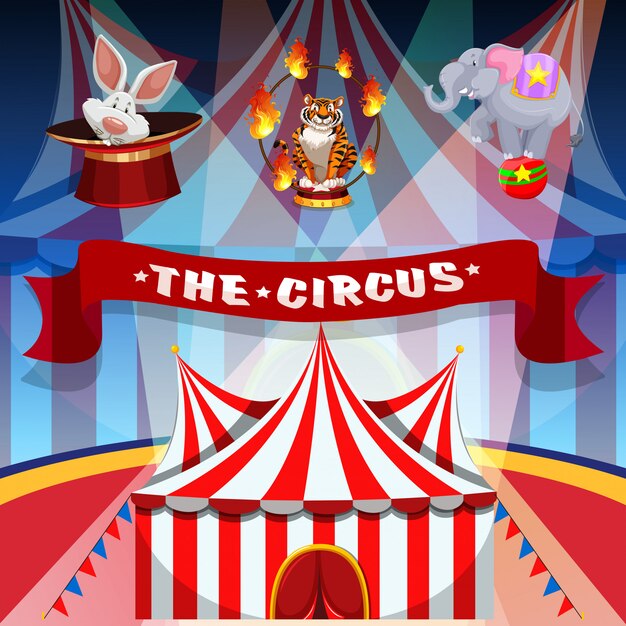 The circus with animals