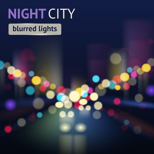 Free vector city blur background