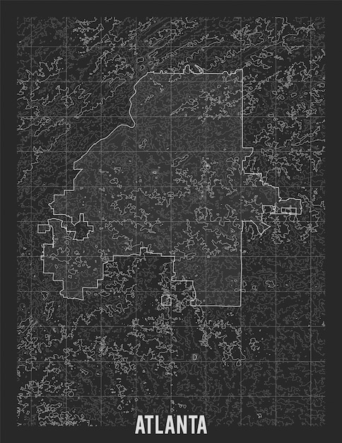 City map of Atlanta.