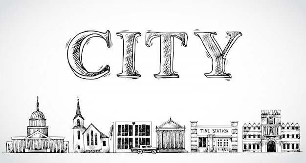 City town background