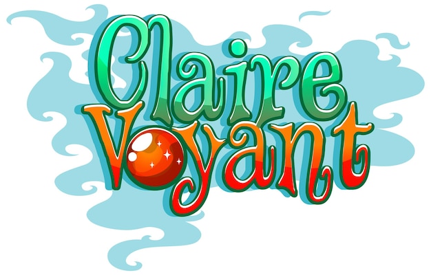 Claire Voyant logo font design