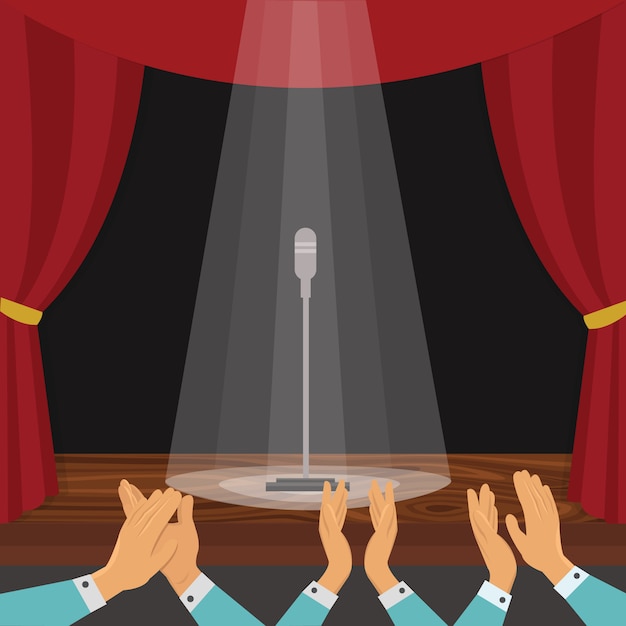 Clapping Of Spectators Illustration