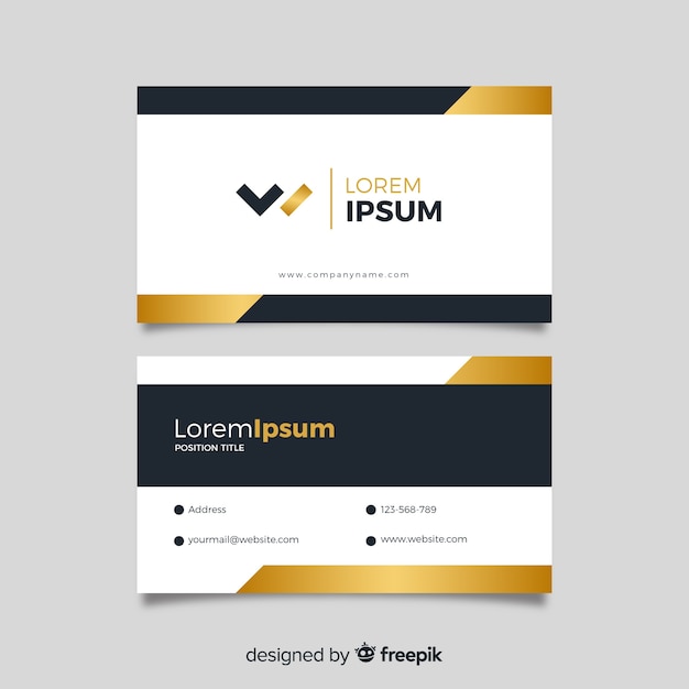 Classeic elegant business card template