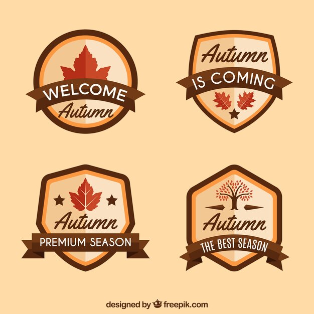 Classic autumn labels