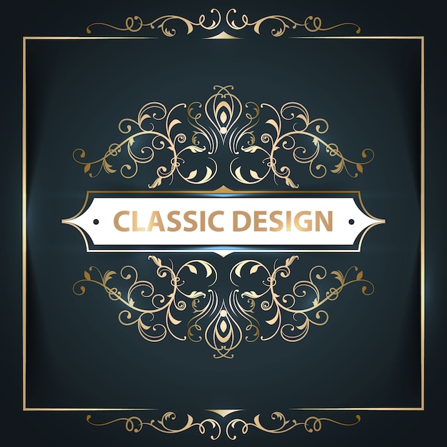 Free vector classic floral background design