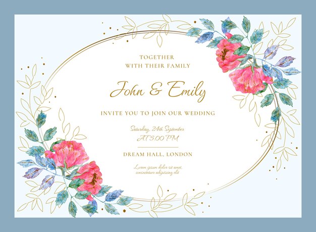 Classic wedding invitation