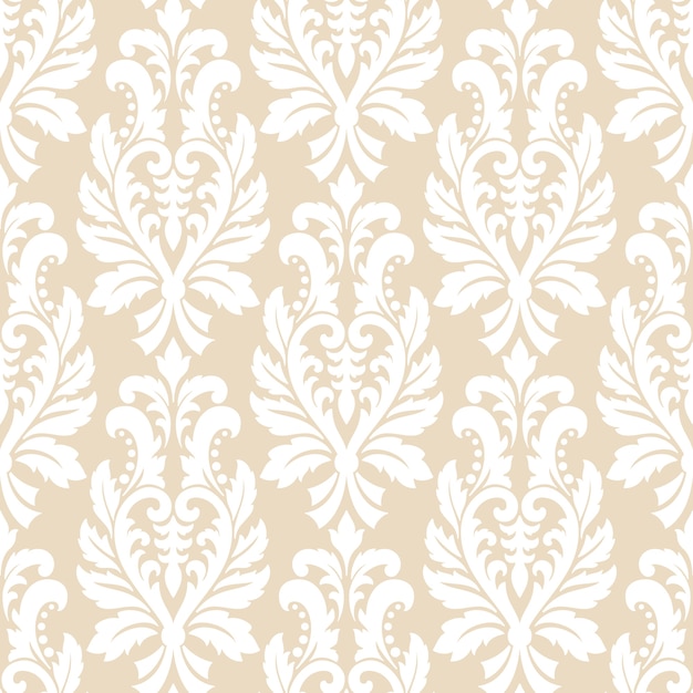 Classical luxury old fashioned damask ornament seamless pattern