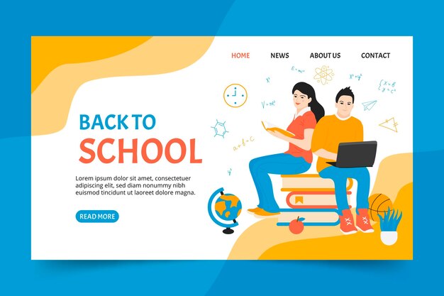 Classmates back to school landing page