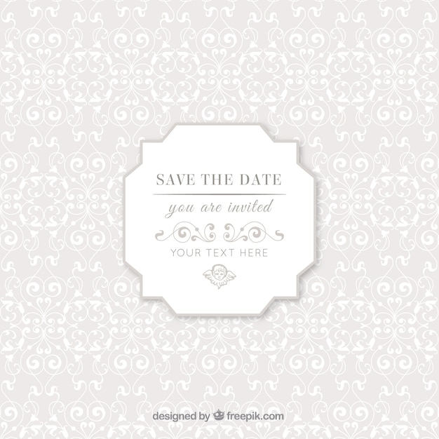 Free vector classy wedding badge