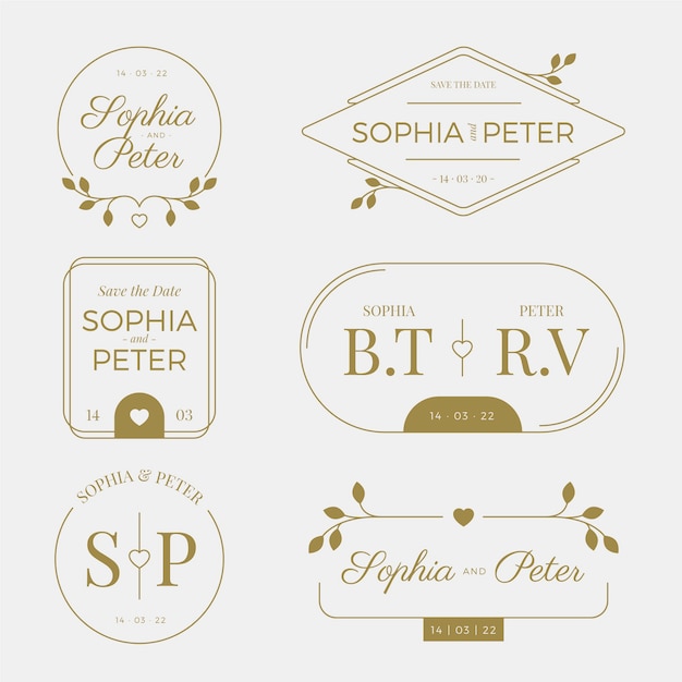 Classy wedding monograms