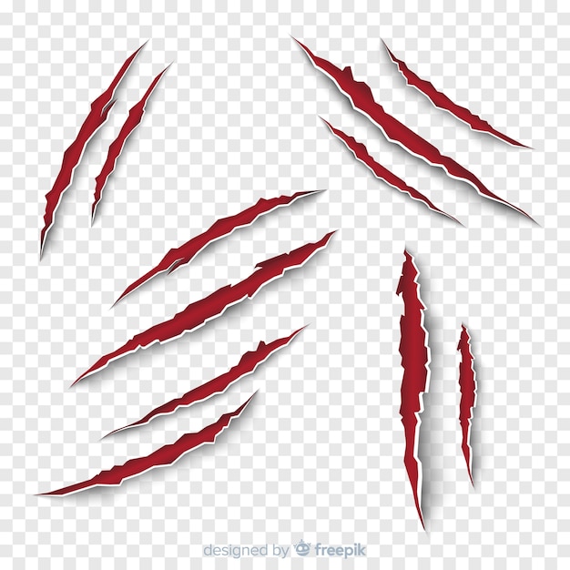 Free vector claw scratches