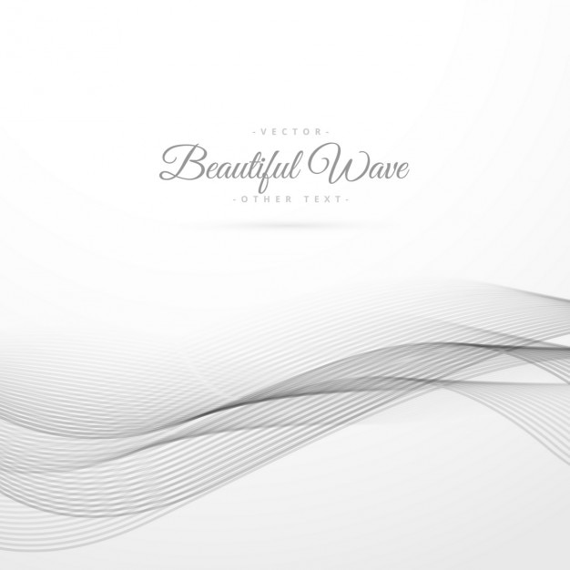 Free Vector clean beautiful wave background