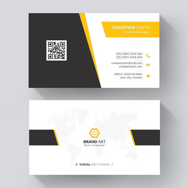 Clean business card template