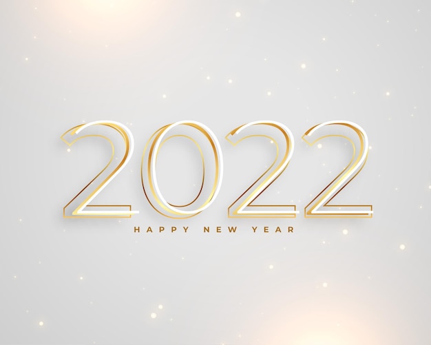 Clean minimal style 2022 happy new year background