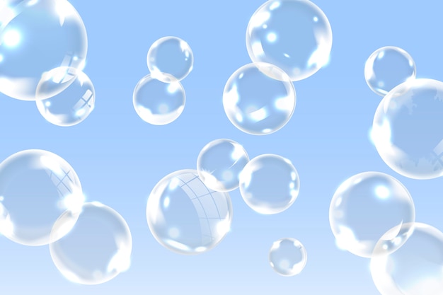 Clean soap bubbles