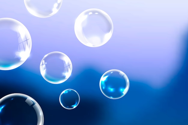 Clean soap bubbles