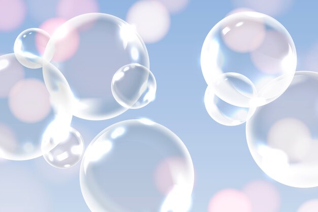 Clean soap bubbles