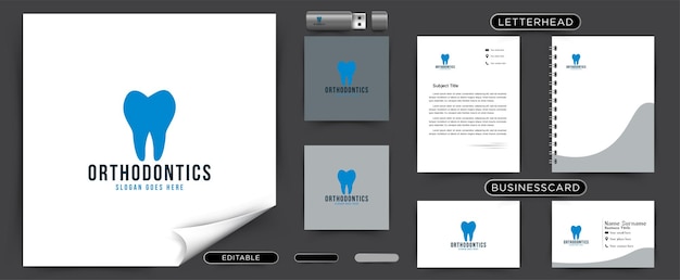 Clean Tooth Dental Dentistry Logo Design Vector