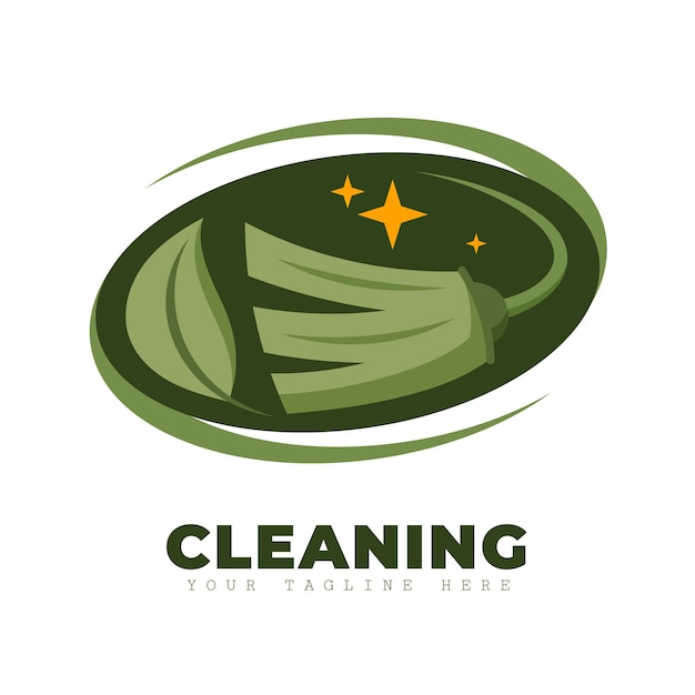 Cleaning service logo template