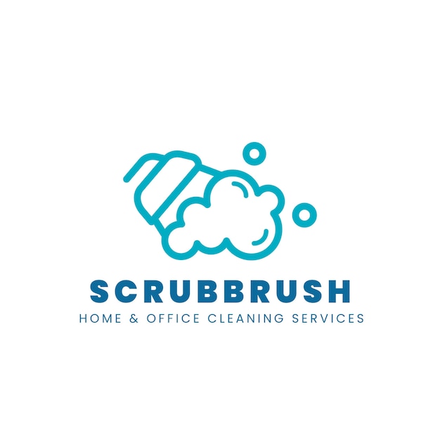 Cleaning service logo template