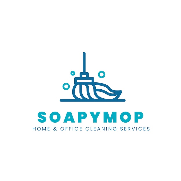 Cleaning service logo template