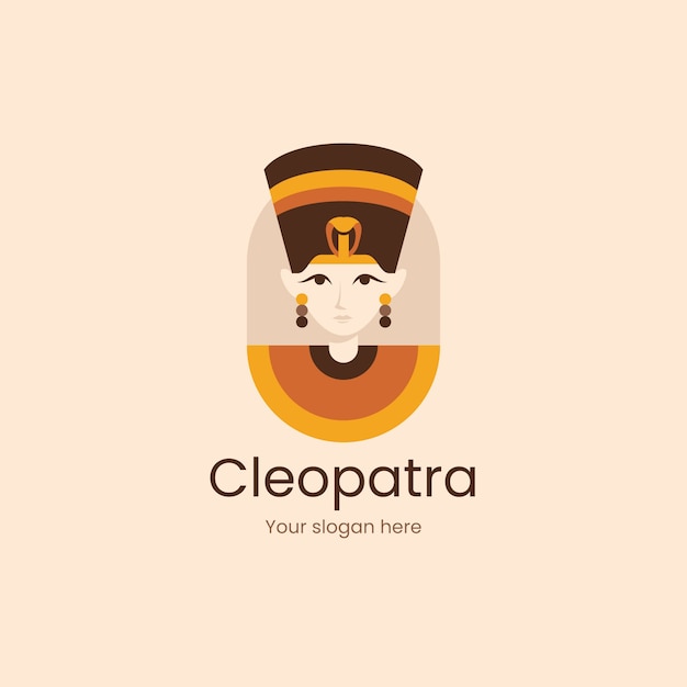 Cleopatra logo design template