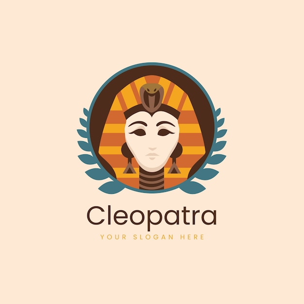 Cleopatra logo design template