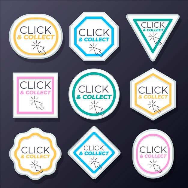 Click and collect button collection