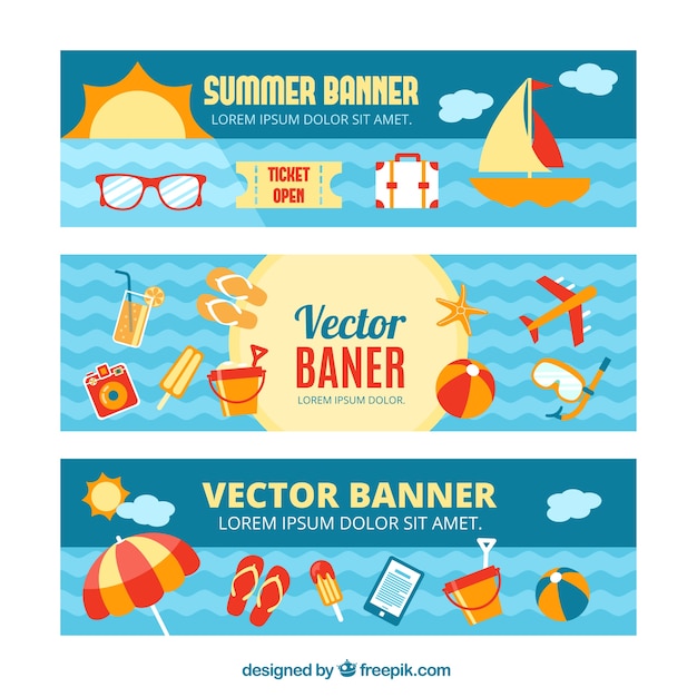 Free Vector cloud labels