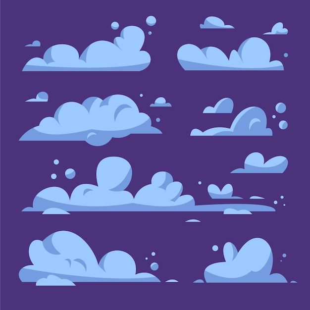 Free Vector clouds collection