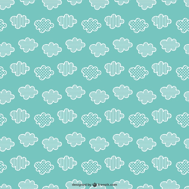 Free Vector clouds seamless pattern