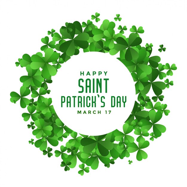 Clover leaves saint patricks day background