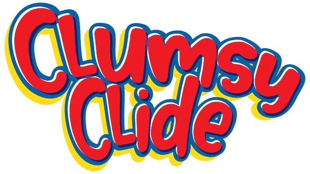 Clumsy Clide logo text design