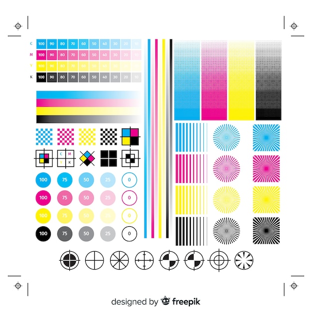 Cmyk calibration element collection