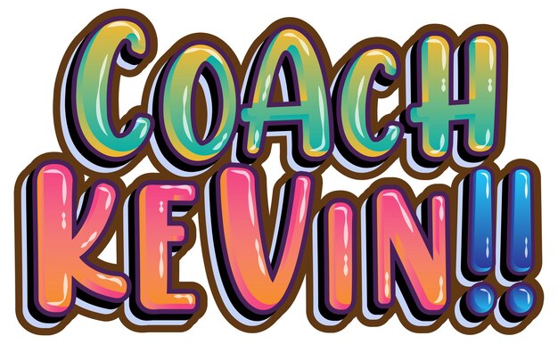 Coach Kevin logo text design