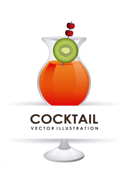 Free Vector cocktail graphic design  vector illustration