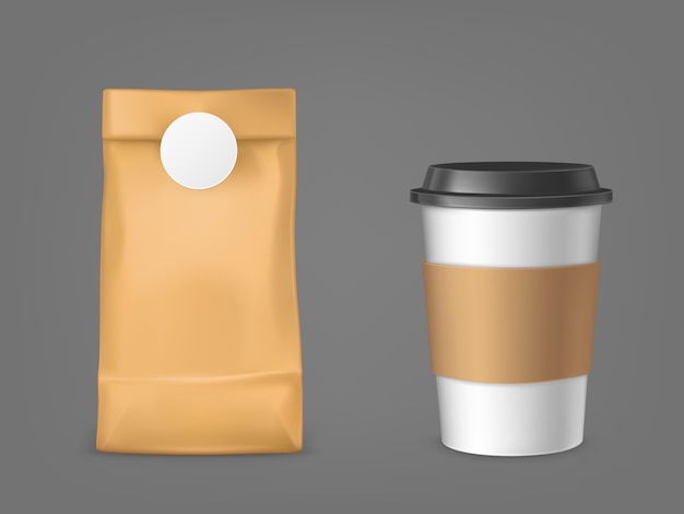 Coffee bag and disposable cup