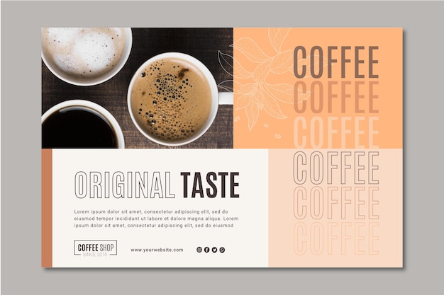 Coffee banner template