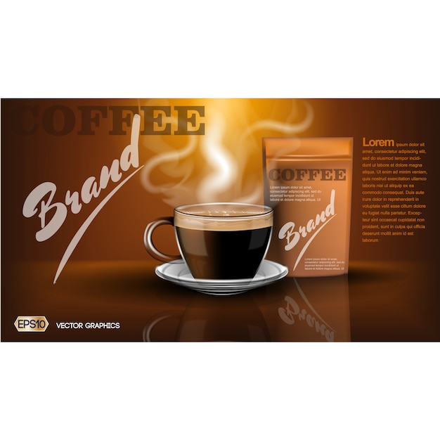 Coffee brochure template